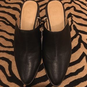 Black leather clogs - Loft